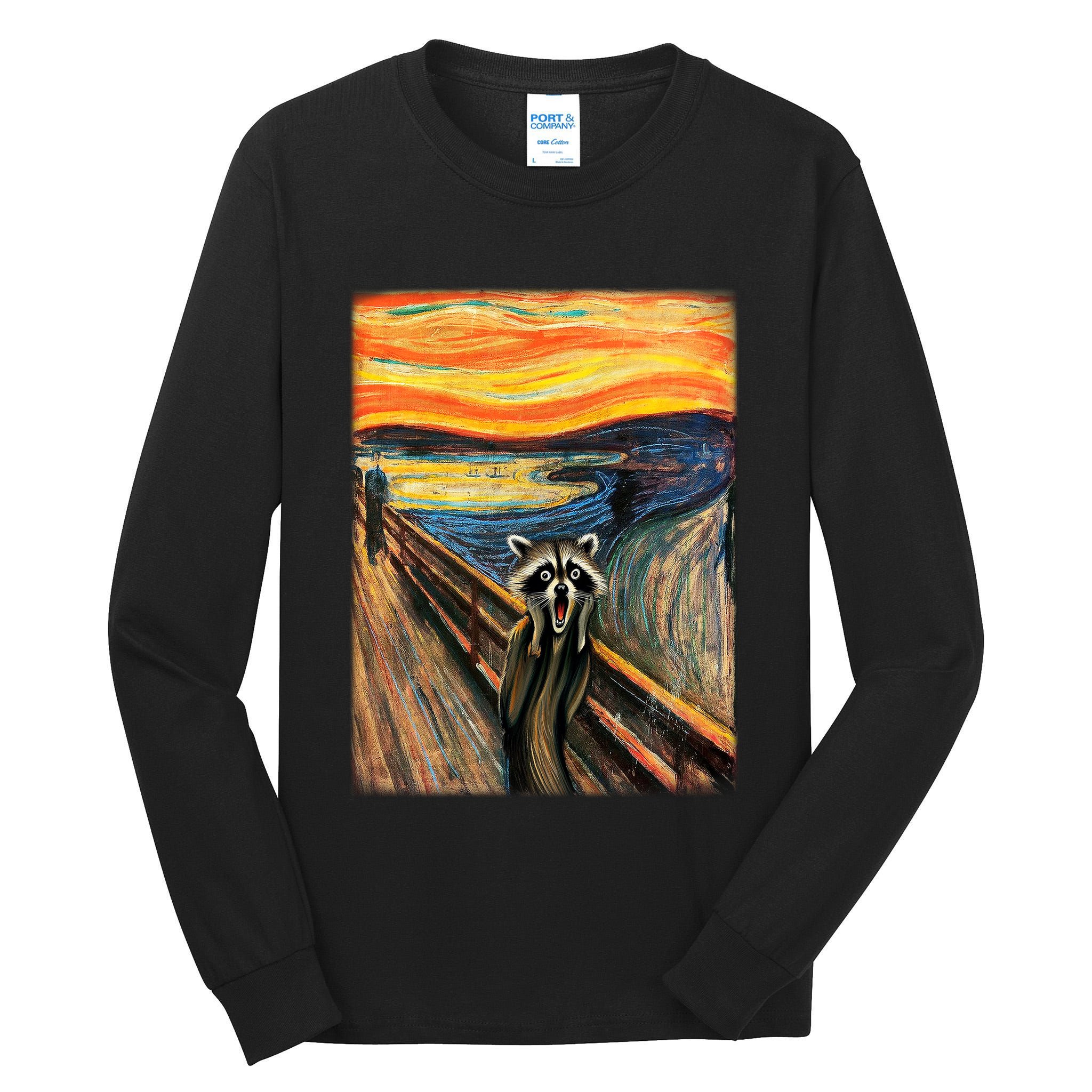 The Raccoon Scream Tall Long Sleeve T-Shirt