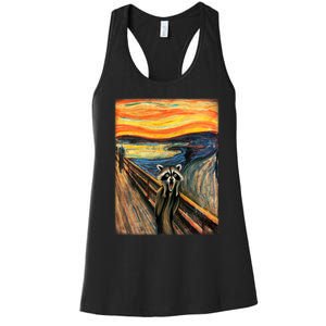 The Raccoon Scream Women's Racerback Tank