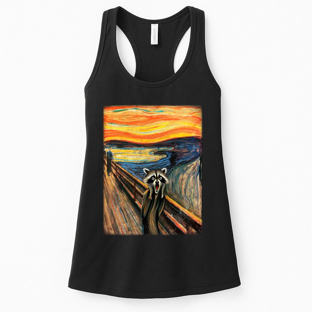 The Raccoon Scream Womens Tank Top