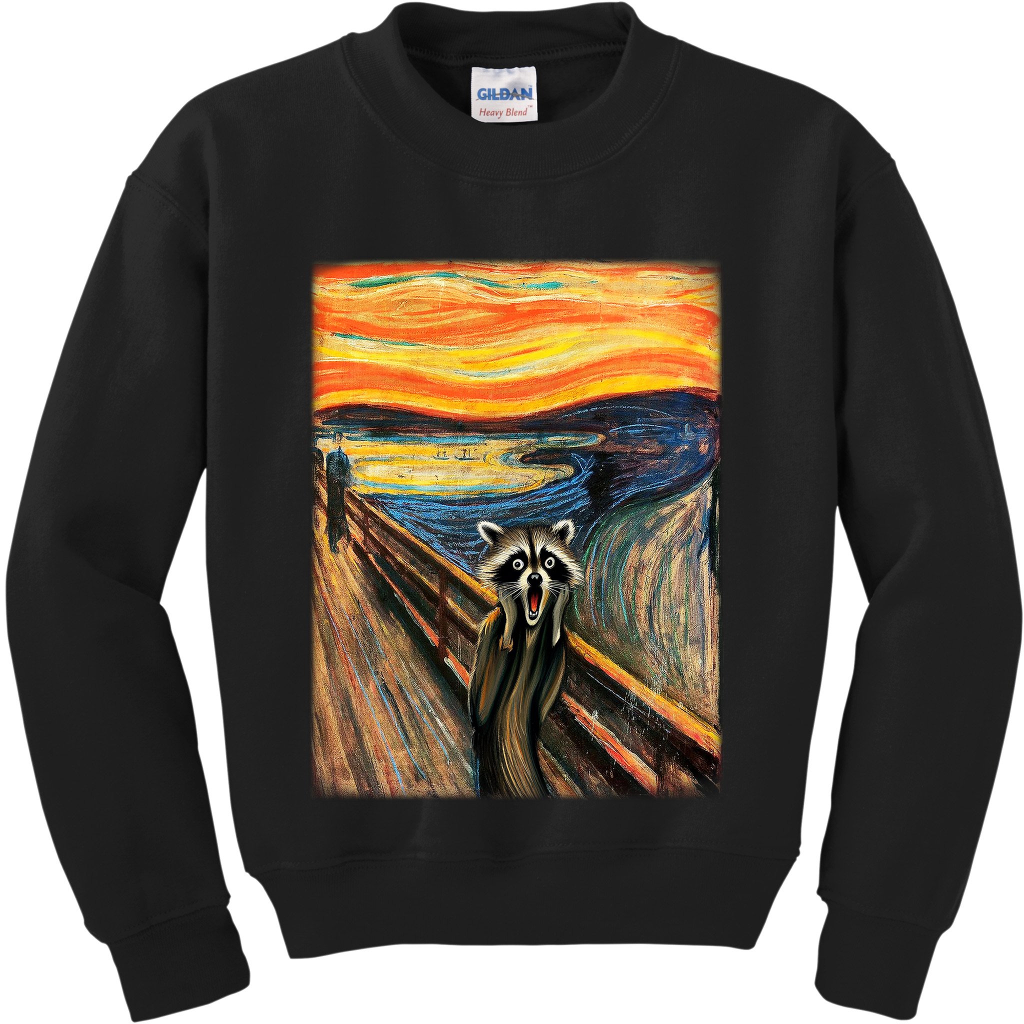 The Raccoon Scream Kids Sweatshirt