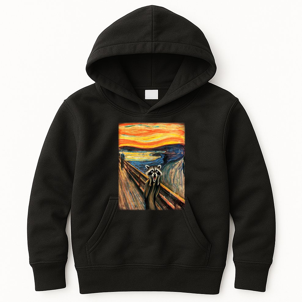 The Raccoon Scream Kids Hoodie