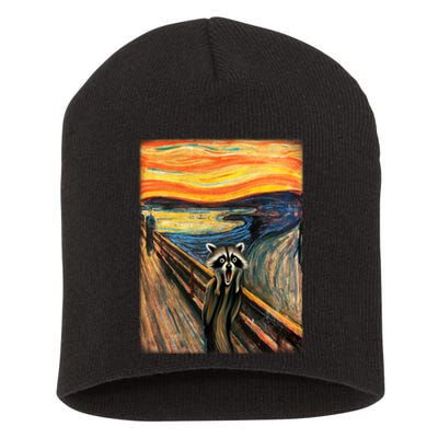 The Raccoon Scream Short Acrylic Beanie