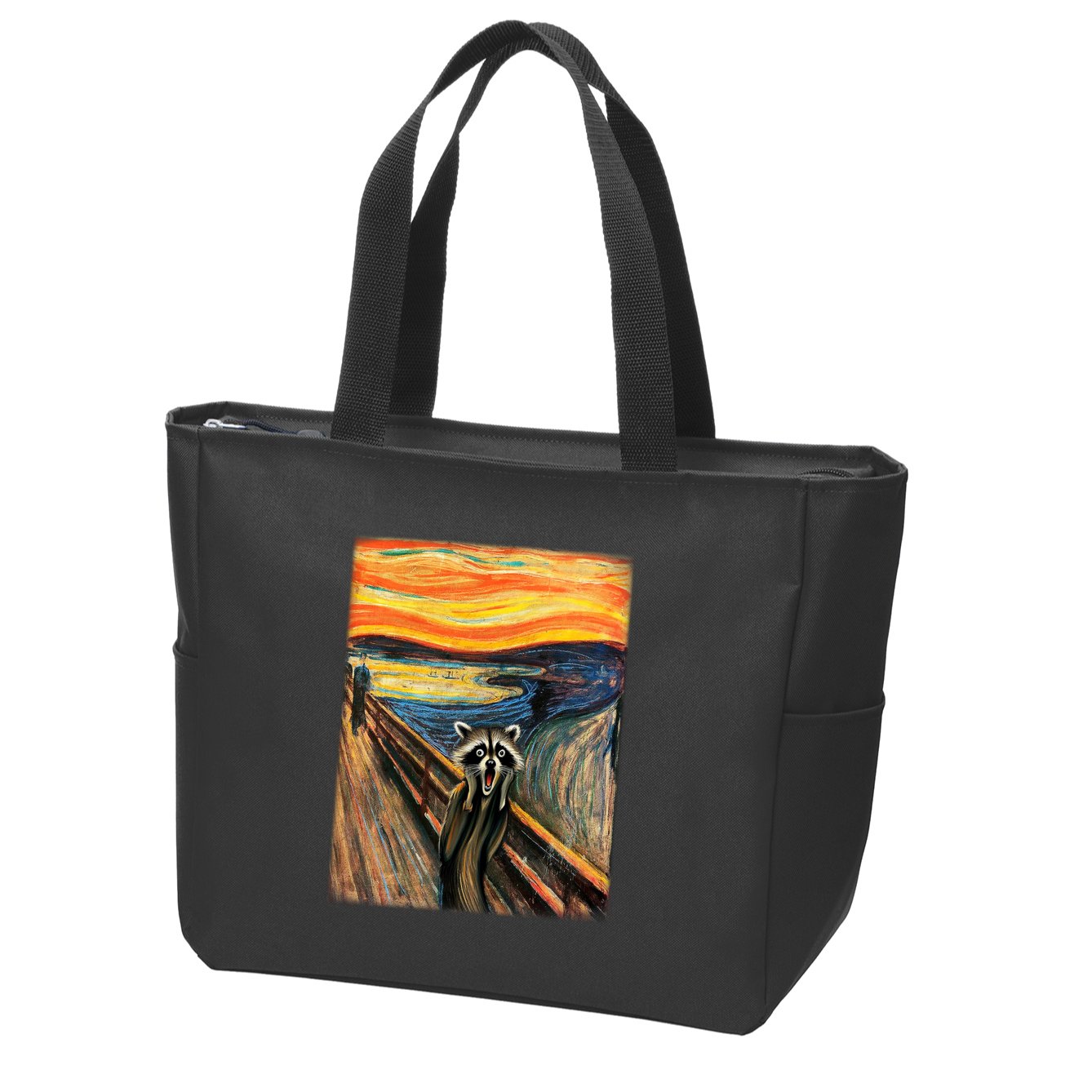 The Raccoon Scream Zip Tote Bag