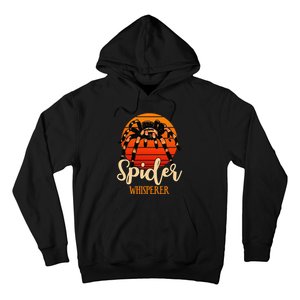 Tarantula Retro Sunset Arachnid Hairy Spiders Entomologist Hoodie