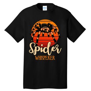 Tarantula Retro Sunset Arachnid Hairy Spiders Entomologist Tall T-Shirt