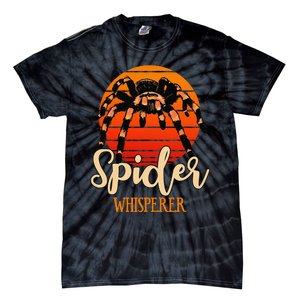 Tarantula Retro Sunset Arachnid Hairy Spiders Entomologist Tie-Dye T-Shirt