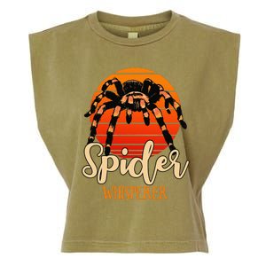 Tarantula Retro Sunset Arachnid Hairy Spiders Entomologist Garment-Dyed Women's Muscle Tee