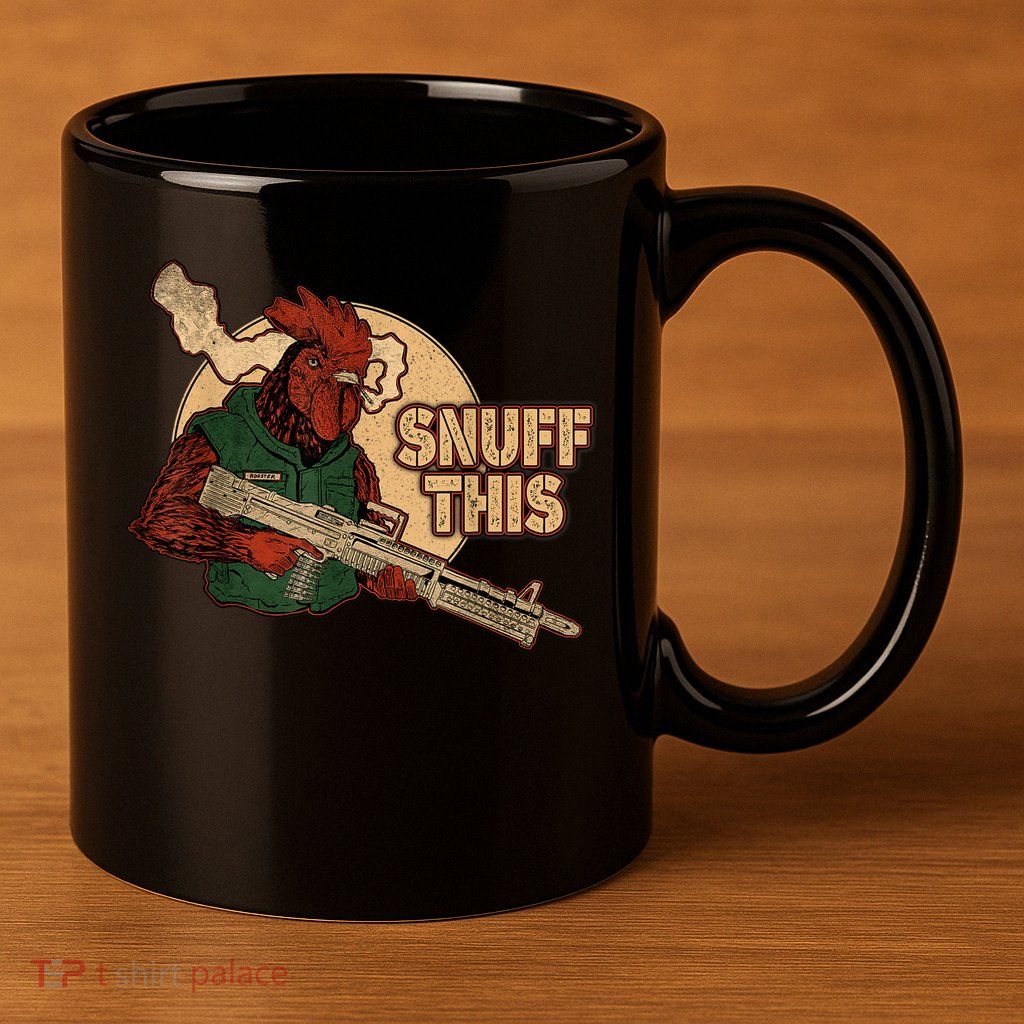 The Rooster Snuff This 11oz C Handle Ceramic Mug