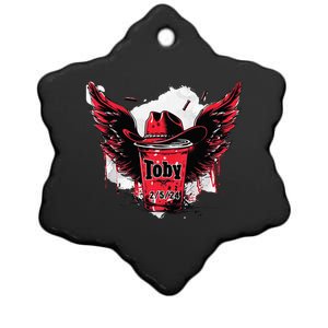 Toby Red Solo Cup Summer Drinking Song Party Ceramic Star Ornament