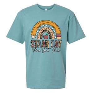 Teacher Rainbow Star Day You Got This Sueded Cloud Jersey T-Shirt