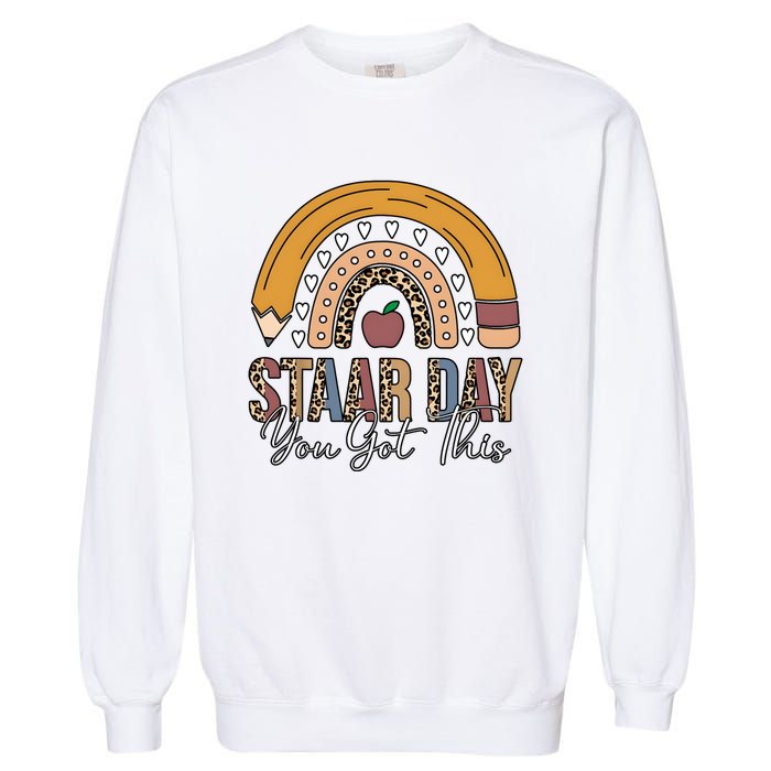 Teacher Rainbow Star Day You Got This Garment-Dyed Sweatshirt