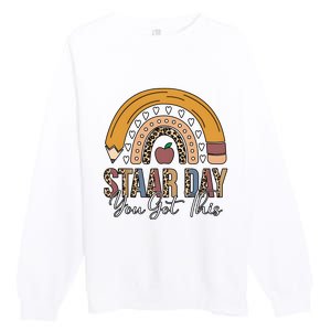 Teacher Rainbow Star Day You Got This Premium Crewneck Sweatshirt