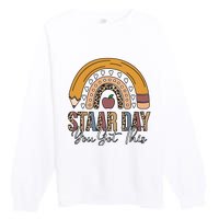 Teacher Rainbow Star Day You Got This Premium Crewneck Sweatshirt