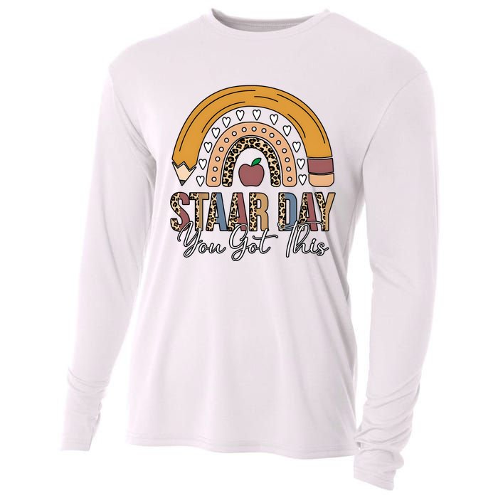 Teacher Rainbow Star Day You Got This Cooling Performance Long Sleeve Crew