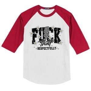 That Respectfully Sarcastic Kids Colorblock Raglan Jersey