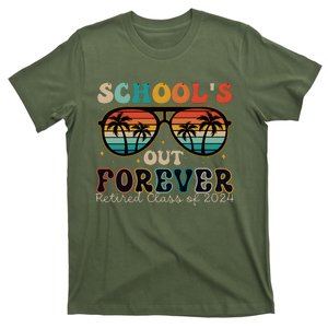 Teacher Retirement Schools Out Forever Retired 2024 T-Shirt