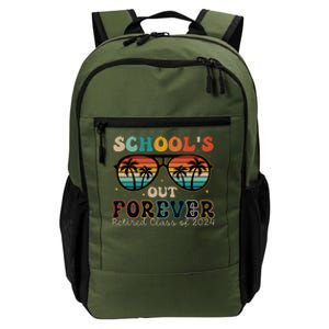 Teacher Retirement Schools Out Forever Retired 2024 Daily Commute Backpack