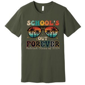 Teacher Retirement Schools Out Forever Retired 2024 Premium T-Shirt