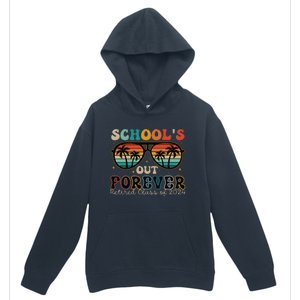 Teacher Retirement Schools Out Forever Retired 2024 Urban Pullover Hoodie