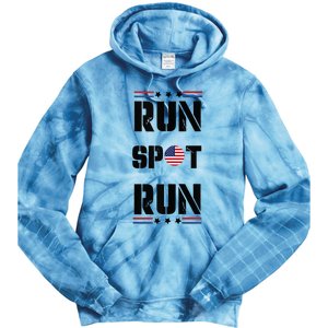 Trump Run Spot Funny Trump 2024 Debate Tie Dye Hoodie