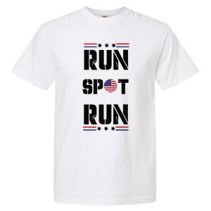 Trump Run Spot Funny Trump 2024 Debate Garment-Dyed Heavyweight T-Shirt