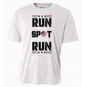 Trump Run Spot Funny Trump 2024 Debate Cooling Performance Crew T-Shirt