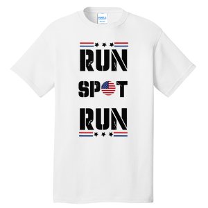 Trump Run Spot Funny Trump 2024 Debate Tall T-Shirt