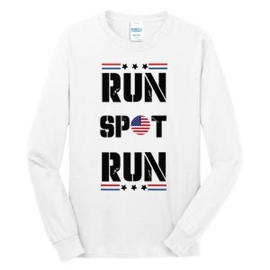 Trump Run Spot Funny Trump 2024 Debate Tall Long Sleeve T-Shirt