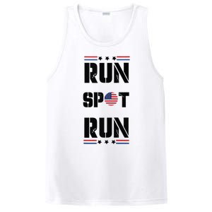 Trump Run Spot Funny Trump 2024 Debate PosiCharge Competitor Tank