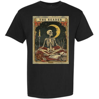 The Reader – Skeleton Tarot Card Funny Mystic Garment-Dyed Heavyweight T-Shirt