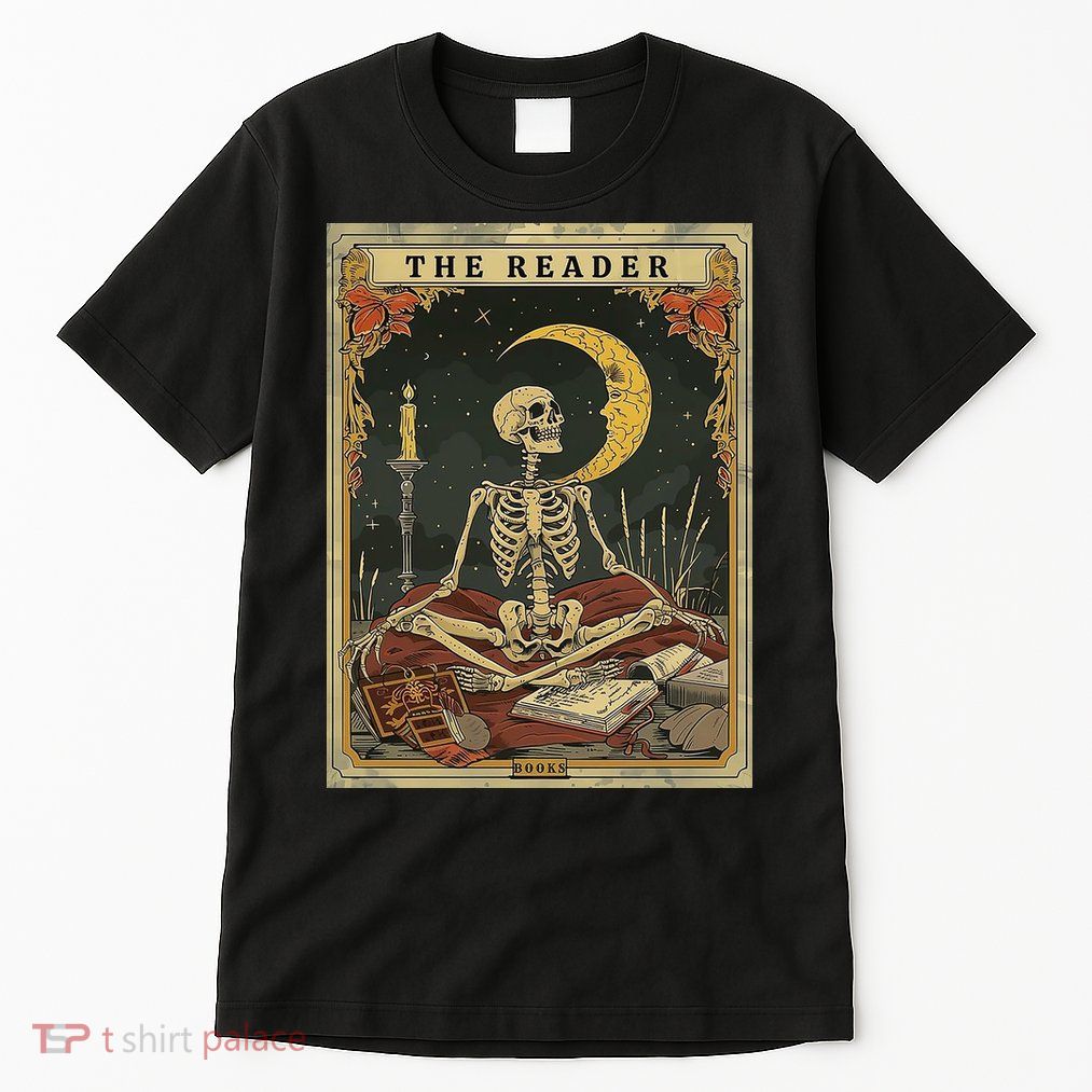 The Reader – Skeleton Tarot Card Funny Mystic Tall T-Shirt