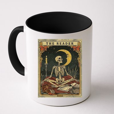 The Reader – Skeleton Tarot Card Funny Mystic Mug