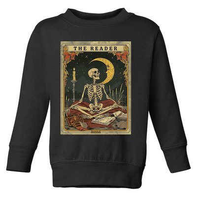 The Reader – Skeleton Tarot Card Funny Mystic Toddler Sweatshirt