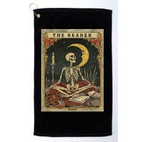 The Reader – Skeleton Tarot Card Funny Mystic Golf Towel