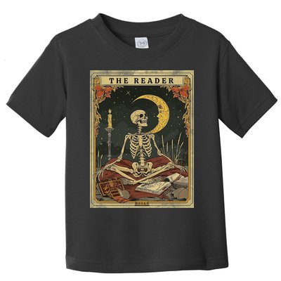 The Reader – Skeleton Tarot Card Funny Mystic Toddler T-Shirt