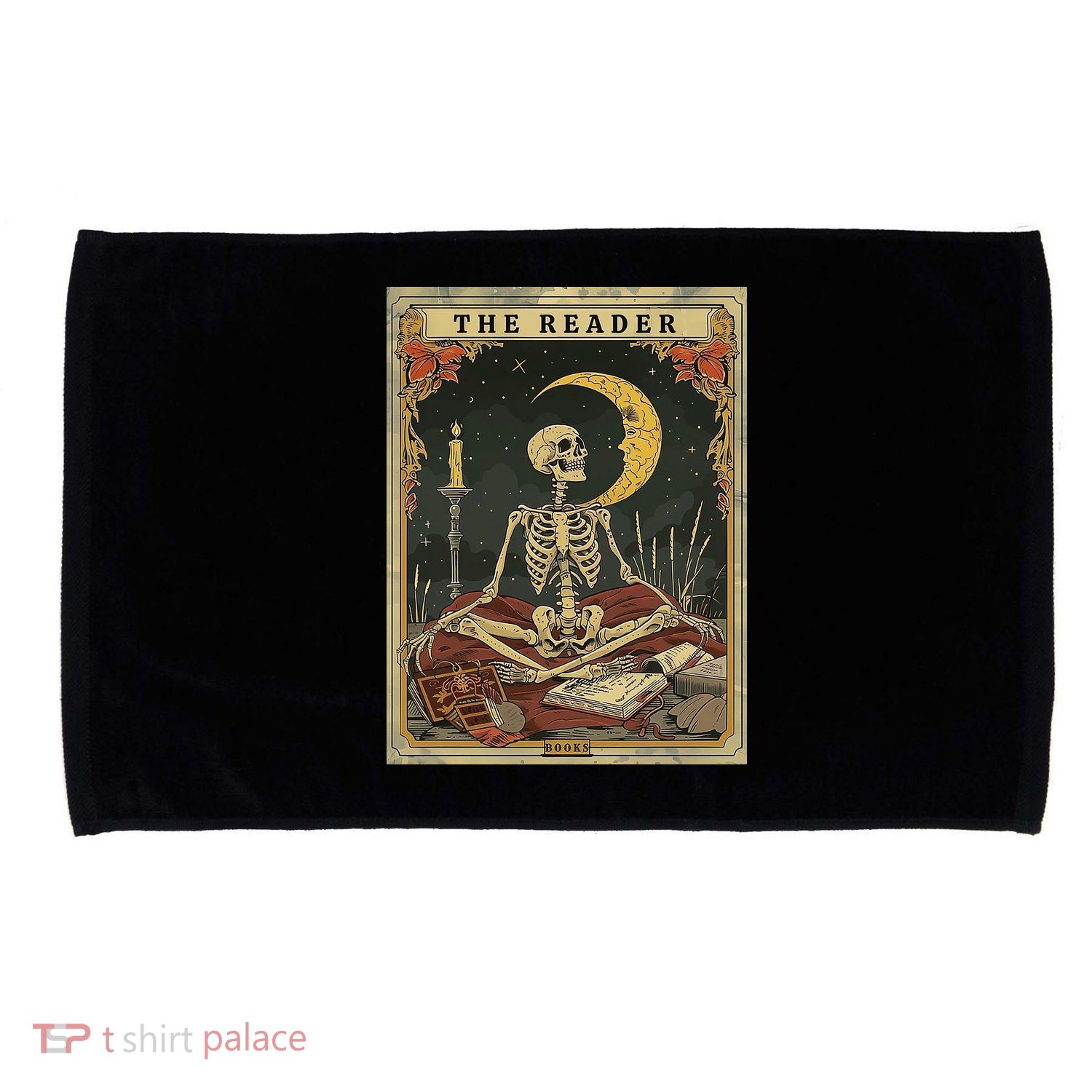 The Reader – Skeleton Tarot Card Funny Mystic Microfiber Hand Towel