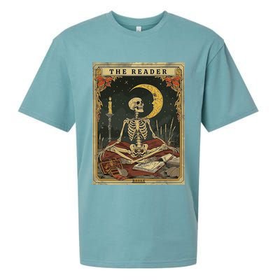 The Reader – Skeleton Tarot Card Funny Mystic Sueded Cloud Jersey T-Shirt