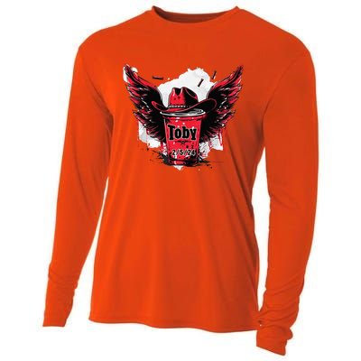 Toby Red Solo Cup Summer Drinking Cooling Performance Long Sleeve Crew