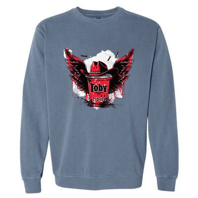 Toby Red Solo Cup Summer Drinking Garment-Dyed Sweatshirt