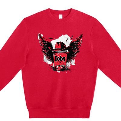 Toby Red Solo Cup Summer Drinking Premium Crewneck Sweatshirt