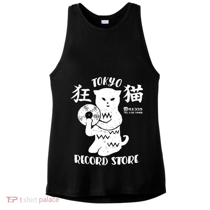 Tokyo Record Store Ladies PosiCharge Tri-Blend Wicking Tank
