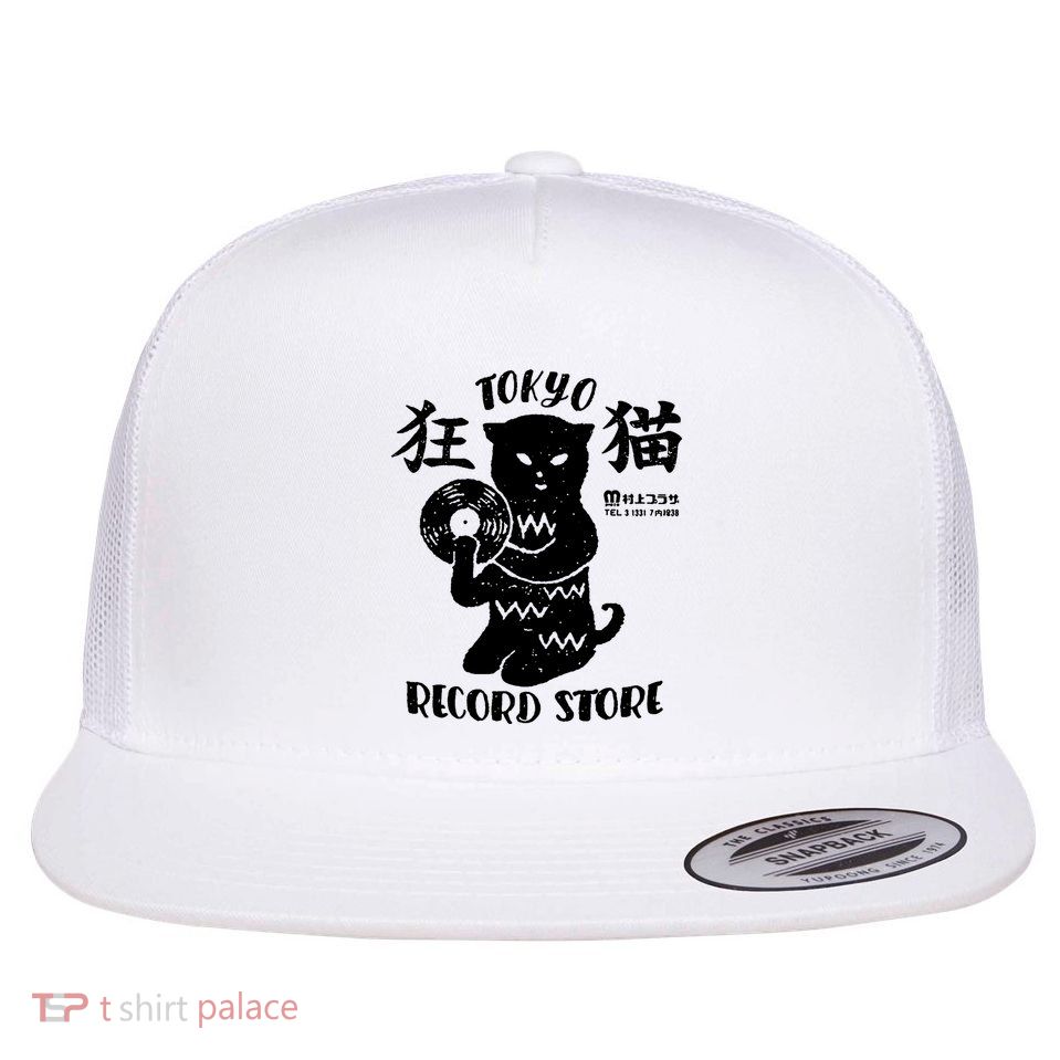 Tokyo Record Store Flat Bill Trucker Hat