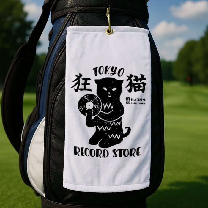 Tokyo Record Store Golf Towel