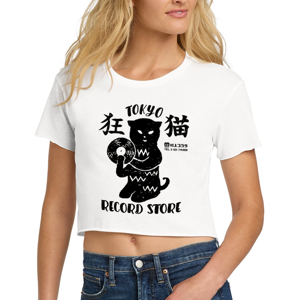 Tokyo Record Store Crop Top