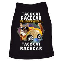 Tacocat Racecar Spelled Backwards Funny Mexican Car Taco Cat Doggie Tank