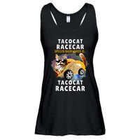 Tacocat Racecar Spelled Backwards Funny Mexican Car Taco Cat Ladies Essential Flowy Tank