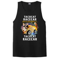 Tacocat Racecar Spelled Backwards Funny Mexican Car Taco Cat PosiCharge Competitor Tank