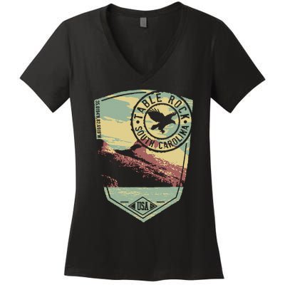 Table Rock South Carolina Usa Women's V-Neck T-Shirt