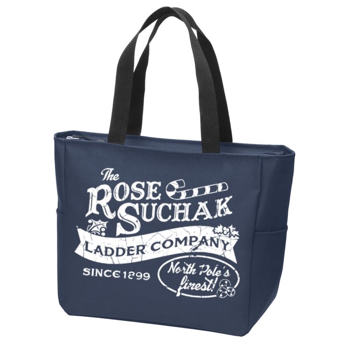The Rose Suchak Ladder Company Since 1899 North Pole's Finest Zip Tote Bag