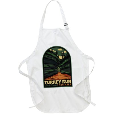 Turkey Run State Park Indiana Vintage Badge Apron